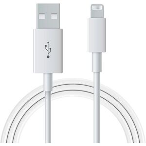 Kabel (USB-A + Lightning)   weiß