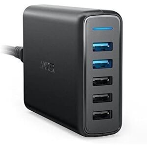 Anker PowerPort Speed 63W Quick Charge 3.0 5-Port USB Ladegerät USB schwarz