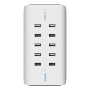 Belkin 10-Port USB-Ladestation 120W 2.4A pro Port Weiß