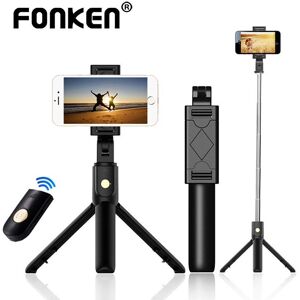 Fonken K07 3-In-1 Kabelloser Bluetooth-Selfie-Stick Für Iphone/android/huawei, Faltbares Hand-Einbeinstativ, Auslöser, Fernbedienung, Ausziehbares Mini-Stativ