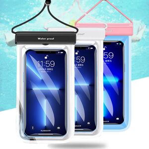 Queshark Water & Snow Sports Universelle Wasserdichte 7,2-Zoll-Handytasche, Tpu-Touchscreen-Schwimmtasche Zum Mitnehmen, Vollständig Transparente Drifting-Flip-Handytasche