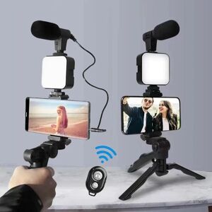 Razzle Tragbares Vlogging-Kit, Video-Erstellungsausrüstung Mit Stativ, Bluetooth-Steuerung Für Slr-Kamera, Smartphone, Youtube-Fotografie