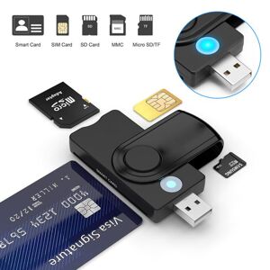 Aibey Usb 3.0 2.0 Smart Card Reader Tf Micro Sd Speicher Id Bank Emv Electronic Dnie Dni Citizen Sim Cloner Connector Adapter