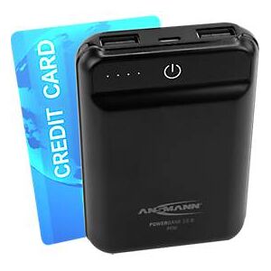 Ansmann Powerbank 10.8 mini, 10000 mAh, 2 x USB-Port, 208 g