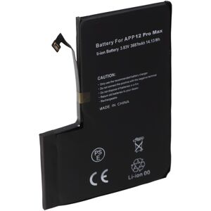 AccuCell Akku passend für Apple iPhone 12 Pro Max, Li-Polymer, 3,83V, 3687mAh, 14,13Wh, built-in, ohne Werkzeug