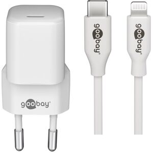 Goobay Lightning/USB-C™ PD-Ladeset (30 W) - USB-C™ Netzteil 30 W inklusive USB-C™ auf Lightning  Kabel für z.B. iPhone 12