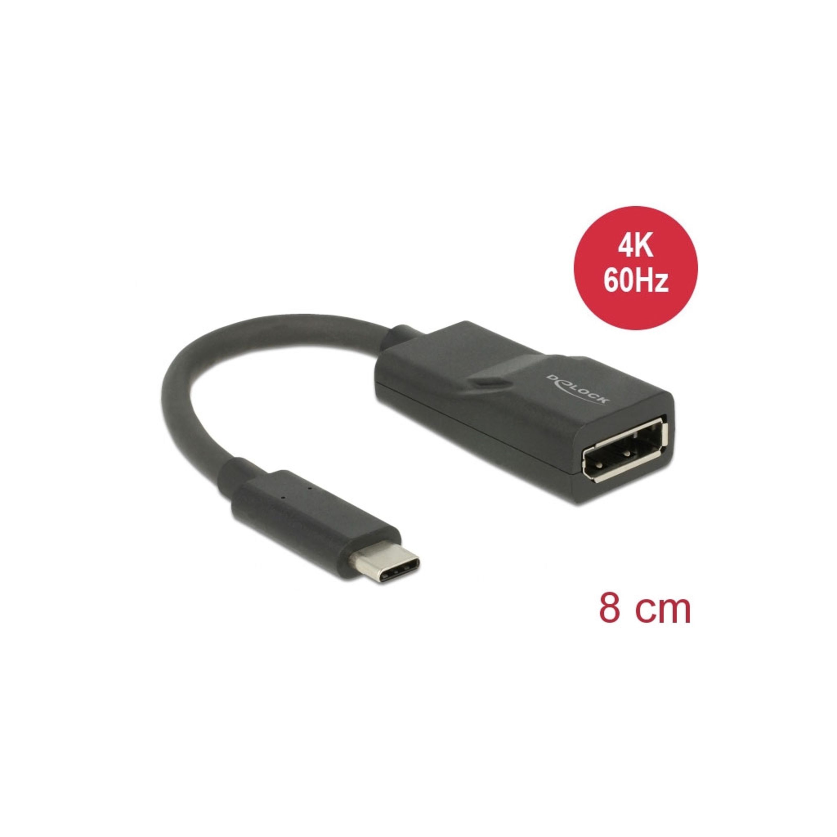 DELOCK - Adapter USB Type-C Stecker  DisplayPort Buchse