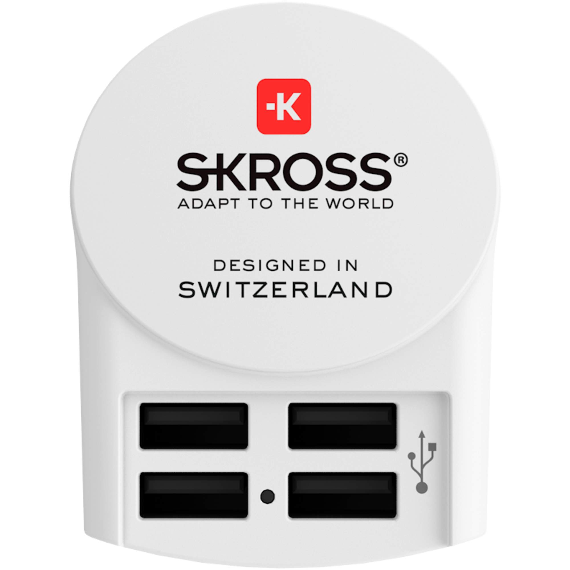 SKROSS EURO USB CHARGER 4A - Reisestecker - weiß