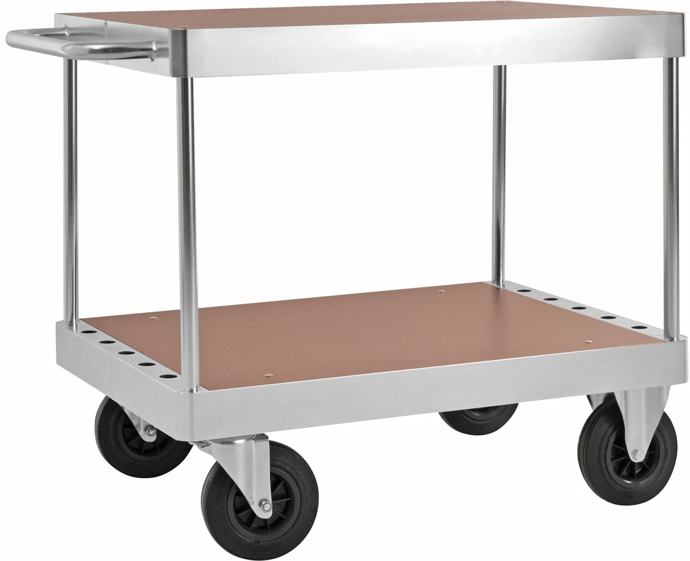 Kongamek Tischwagen verzinkt 994x700mm Ladefläche aus MDF mit Bremse