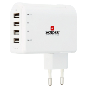 Skross 4-Port USB Oplader