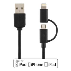 Deltaco USB-synkroniserings- / opladerkabel til iPod, iPhone, iPad