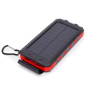 BayOne Solcelleoplader Powerbank med solcelleoplader 20000 mAh