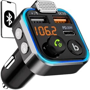 Xtrobb Bluetooth FM-transmitter & Oplader - Til bilen