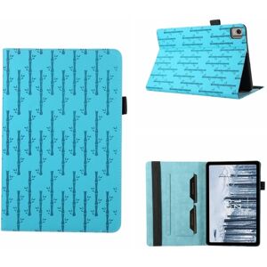 My Store For Nokia T21 Lucky Bamboo Pattern Leather Tablet Case(Blue)