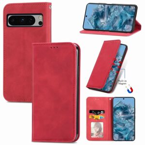 My Store For Google Pixel 8 Pro Retro Skin Feel Magnetic Horizontal Flip Leather Phone Case(Red)