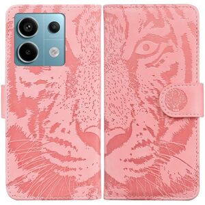 My Store For Xiaomi Redmi Note 13 Pro 5G Tiger Embossing Pattern Leather Phone Case(Pink)