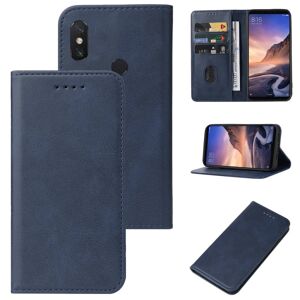 My Store For Xiaomi Mi Max 3 Pro Magnetic Closure Leather Phone Case(Blue)