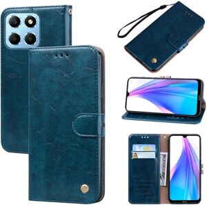 My Store For Honor X8 5G/Play6C 5G/X6 4G/X6S/70 Lite Oil Wax Texture Leather Phone Case(Blue)