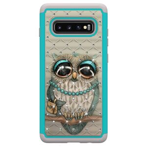 MTK Samsung Galaxy S10+ Pattern PC TPU Phone Shell - Owl