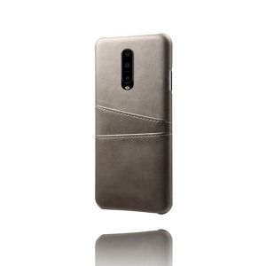 MTK OnePlus 7 Pro Double Card Slots Coated PC Cell Phone Case - Grey