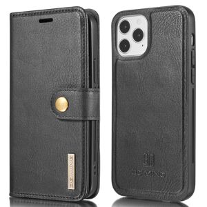 MTK DG.MING For iPhone 13 Stylish Wallet Case - Black