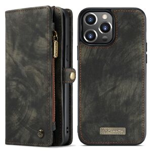 CASEME iPhone 13 Pro 2-in-1 Wallet Phone Shell - Black