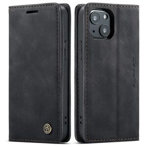 CASEME Retro tegnebog taske til iPhone 13 - sort