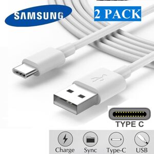 2pcs Original Samsung USB-C Quick Charging Cable White