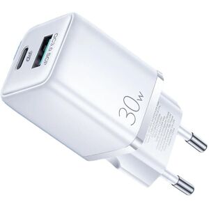 SiGN Mini Snabbladdare USB & USB-C, PD & Q.C3.0, 3A, 30W - Vit