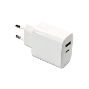 SiGN GaN Snabbladdare USB-A & USB-C, för Smartphone & Laptop, 45W - Vit