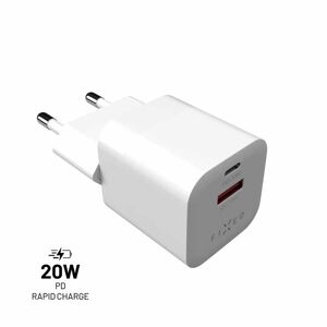 Fixed Oplader Mini PD Travel Charger USB-C & USB-A 20W Hvid