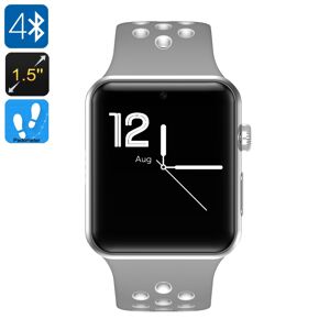 High Discount DM09 Plus Smart Watch Phone (Gray   White)