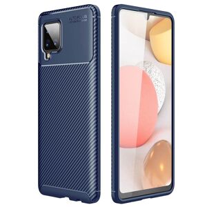 CaseOnline Carbon silikone cover Samsung Galaxy A42 : farve - blå