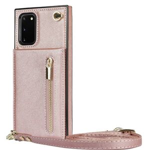 CaseOnline Zipper halskæde etui Samsung Galaxy S20 - Rose