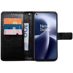 CaseOnline Wallet cover 3-kort OnePlus Nord 2T 5G - Sort