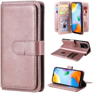 SKALO Xiaomi Redmi 10C 10-RUM Flip Cover - Rosa guld