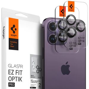 Spigen iPhone 14/15 Pro & Pro Max Kameralinsebeskytter GLAS.tR EZ Fit Optik Pro 2-pak Sort