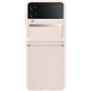 Samsung Original Galaxy Z Flip 4 Cover Flap Leather Cover Peach