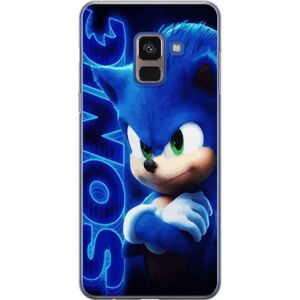 Generic Samsung Galaxy A8 (2018) Gennemsigtig cover Sonic the Hedgehog