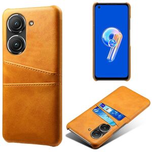 SKALO Asus Zenfone 9 5G PU-læder Kortholder Cover - Lys brun