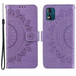 SKALO Motorola Moto E13 4G Mandala Flip Cover - Lilla