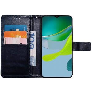 CaseOnline Wallet cover 3-kort Motorola Moto E13 - Mørkeblå