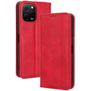 Generic Bofink Vintage Huawei Nova Y61 Læder Etui - Rød