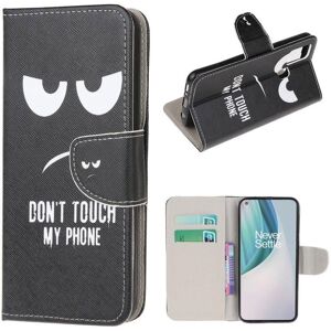 Generic wonderland OnePlus Nord N10 5G flip etui - Don't Touch My Phone