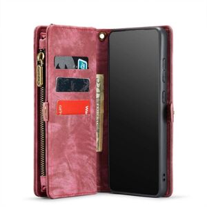 Multi Wallet CaseMe 11-kort Samsung Galaxy S21 FE - Rød