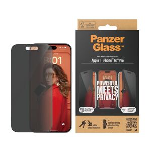 PanzerGlass iPhone 15 Pro Skærmbeskytter Ultra-Wide Fit Privacy EasyAligner