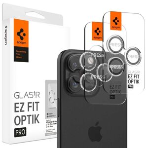 Spigen iPhone 14/15 Pro/iPhone 14/15 Pro Max Kameralinsebeskytter GLAS.tR EZ Fit Optik Pro Crystal Clear 2-pak