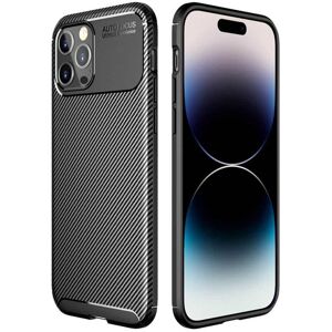 CaseOnline Carbon silikone cover Apple iPhone 15 Pro - Sort