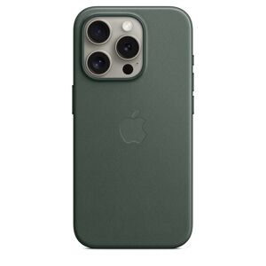 Apple Original iPhone 15 Pro Cover FineWoven MagSafe Stedsegrøn