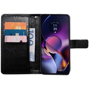 CaseOnline Wallet cover 3-kort Motorola Moto G54 - Sort